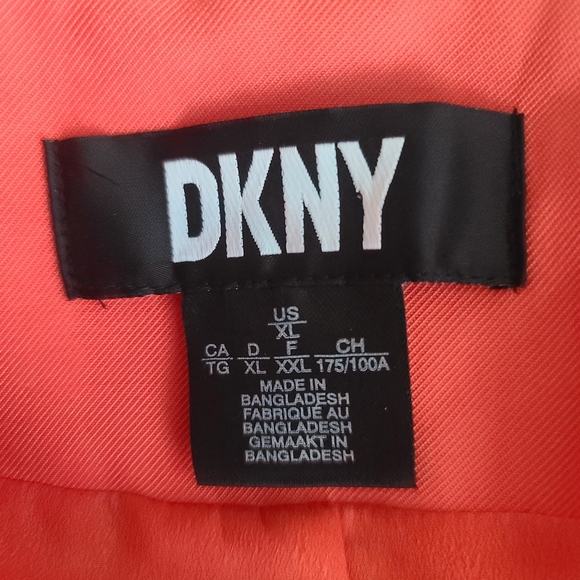 DKNY Persimmon Women's Size Extra Large Blazer Double Breasted 2 Button NWT - Picture 14 of 15